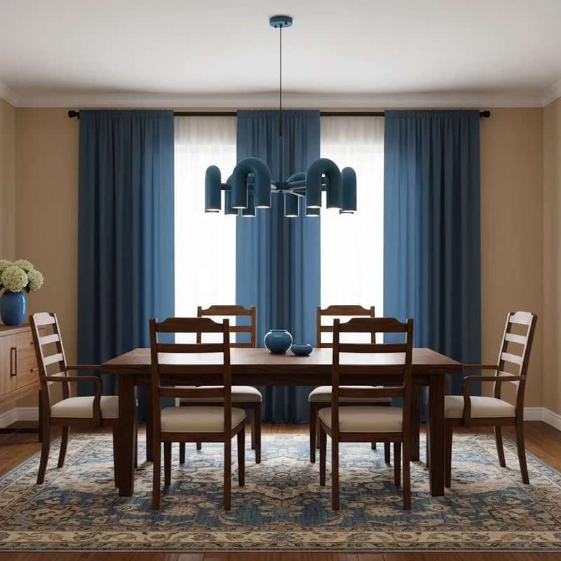 Modulaire Kroonluchter met U-Vormige Armen – Verstelbaar Design – Zwart, Grijs, Oranje of Blauw – 3, 4, 6 of 8 Lichtpunten – Modern Statement | Sansoti