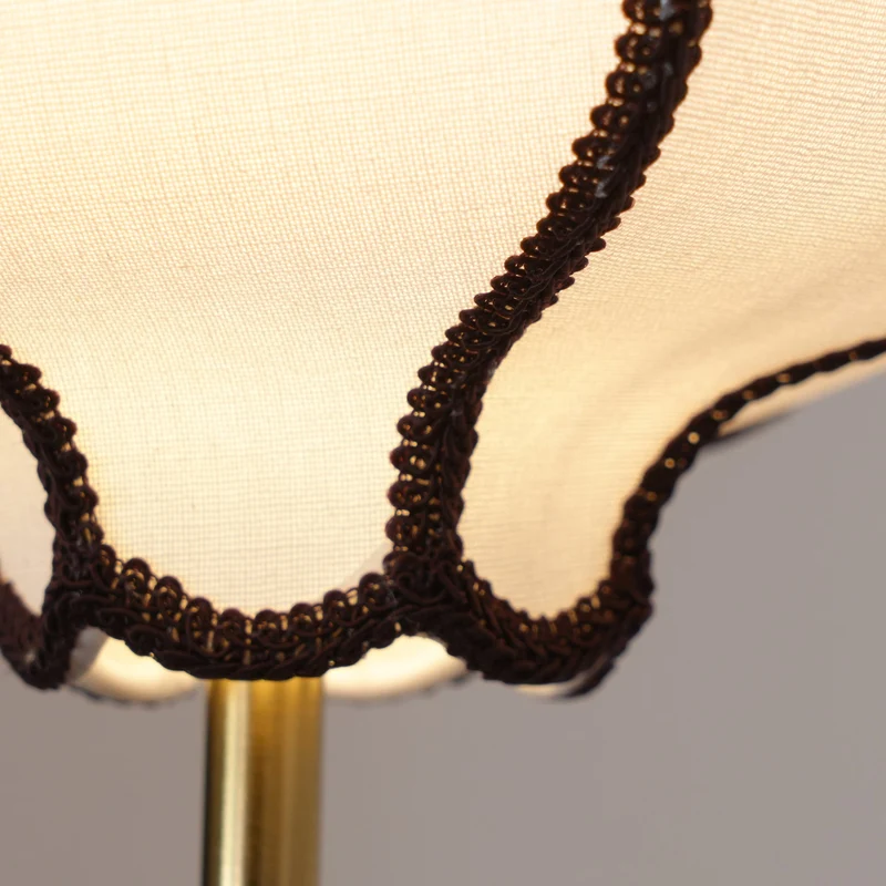 Stoffen Hanglamp met Lantaarnvorm – Walnoot of Goud Frame – 25 tot 50 cm – Scandinavisch Design Plafondlamp | Sansoti