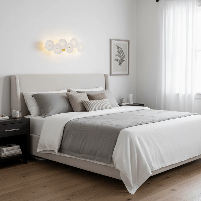Keramische Lotusbloem Wandlamp met Gouden Armatuur – Cascade Lichteffect voor Stijlvolle Verlichting | Sansoti