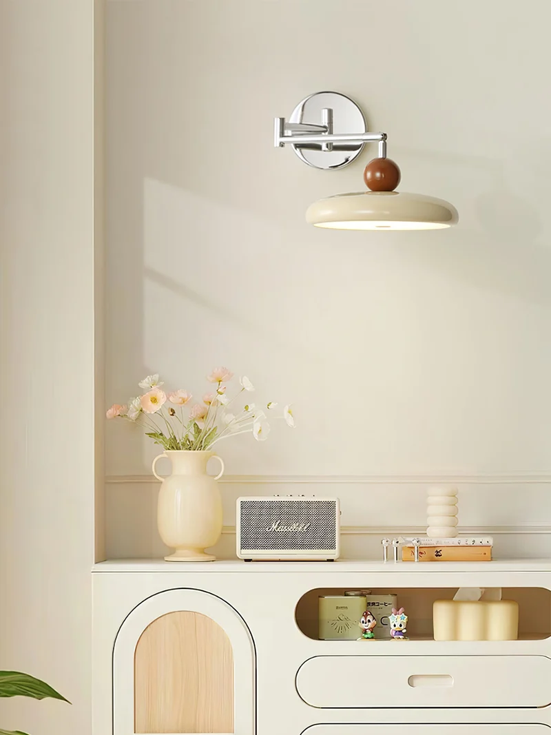Ronde Plug-in Wandlamp – Scandinavisch Design met Geïntegreerde LED en 3 Kleurtemperaturen | Sansoti