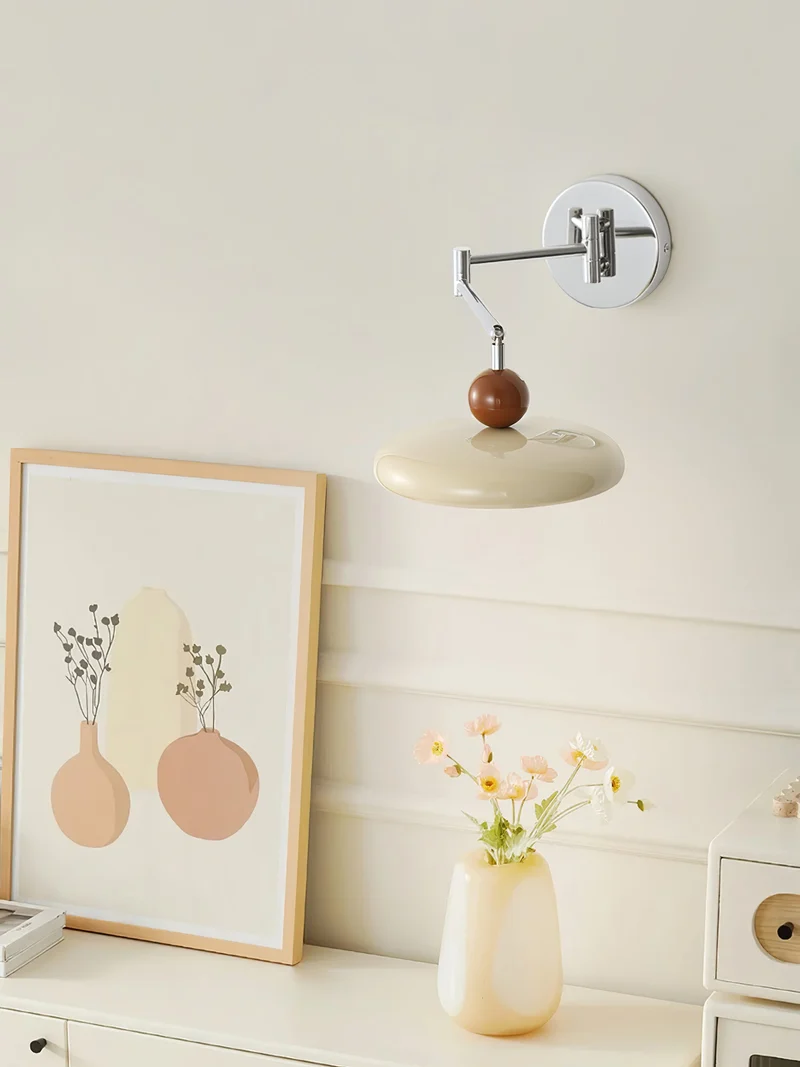 Ronde Plug-in Wandlamp – Scandinavisch Design met Geïntegreerde LED en 3 Kleurtemperaturen | Sansoti