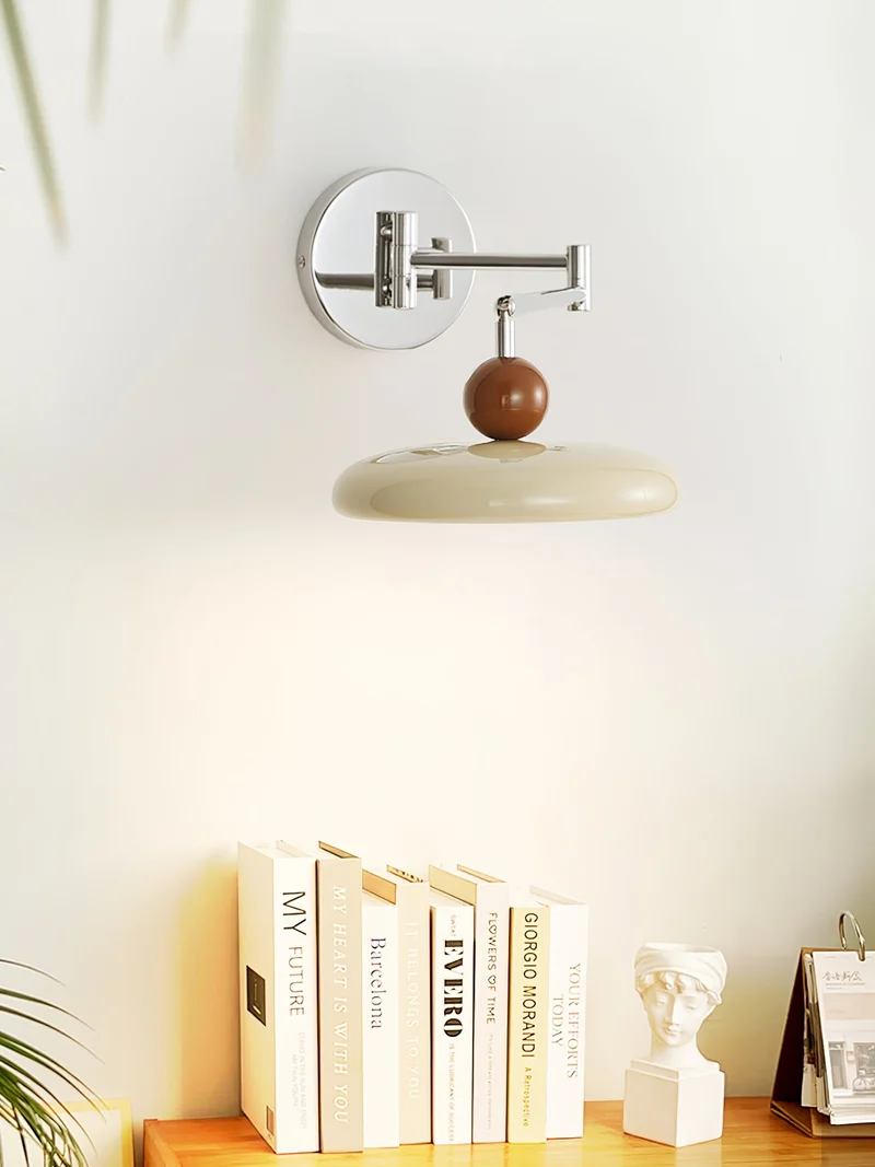 Ronde Plug-in Wandlamp – Scandinavisch Design met Geïntegreerde LED en 3 Kleurtemperaturen | Sansoti