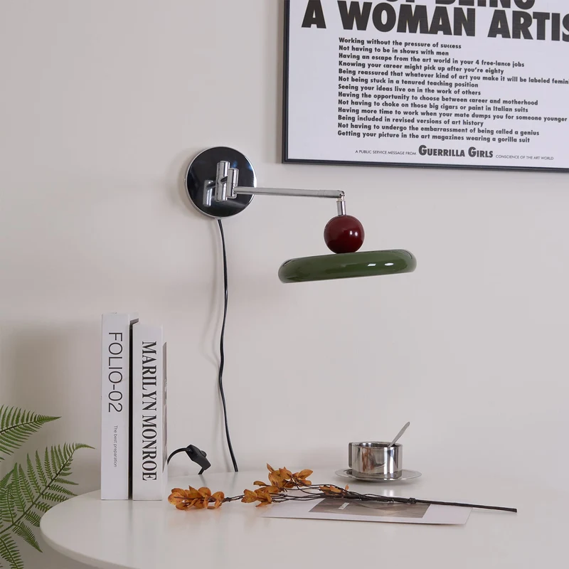 Ronde Plug-in Wandlamp – Scandinavisch Design met Geïntegreerde LED en 3 Kleurtemperaturen | Sansoti