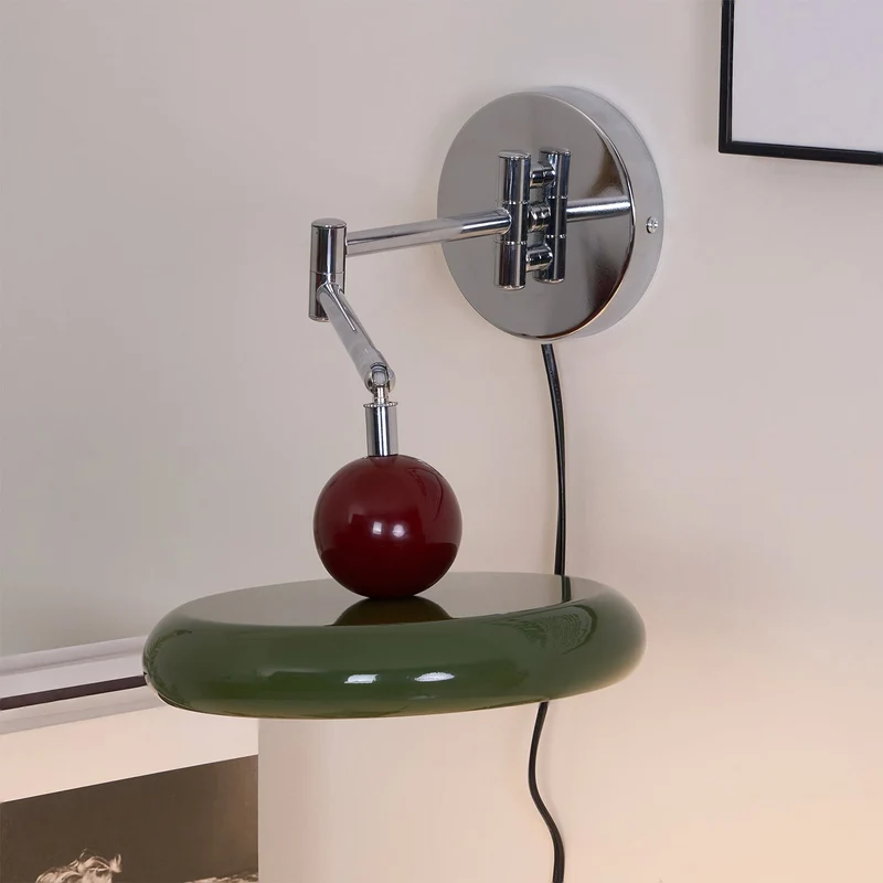 Ronde Plug-in Wandlamp – Scandinavisch Design met Geïntegreerde LED en 3 Kleurtemperaturen | Sansoti