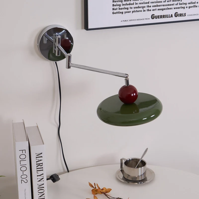 Ronde Plug-in Wandlamp – Scandinavisch Design met Geïntegreerde LED en 3 Kleurtemperaturen | Sansoti