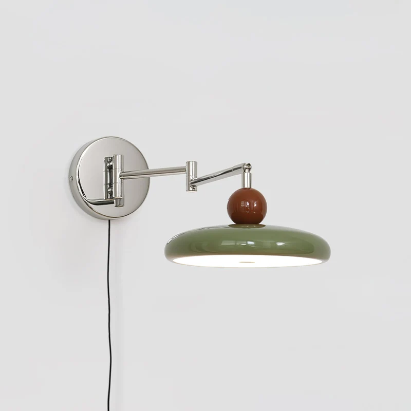Ronde Plug-in Wandlamp – Scandinavisch Design met Geïntegreerde LED en 3 Kleurtemperaturen | Sansoti