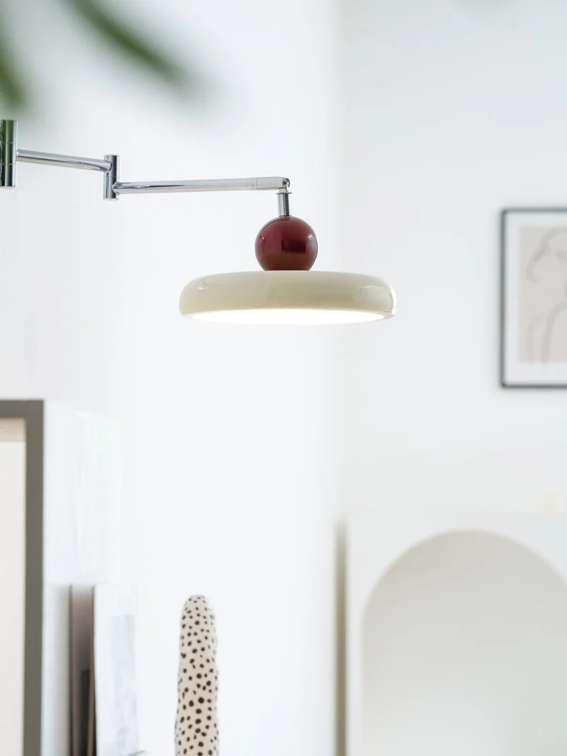 Ronde Plug-in Wandlamp – Scandinavisch Design met Geïntegreerde LED en 3 Kleurtemperaturen | Sansoti