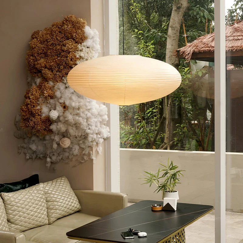 Handgemaakte Washi Papieren Hanglamp – Japans Design met E26/E27 Fitting – Zachte Verlichting voor Woonkamer, Slaapkamer & Eetkamer – Met Montagehaakjes | Sansoti