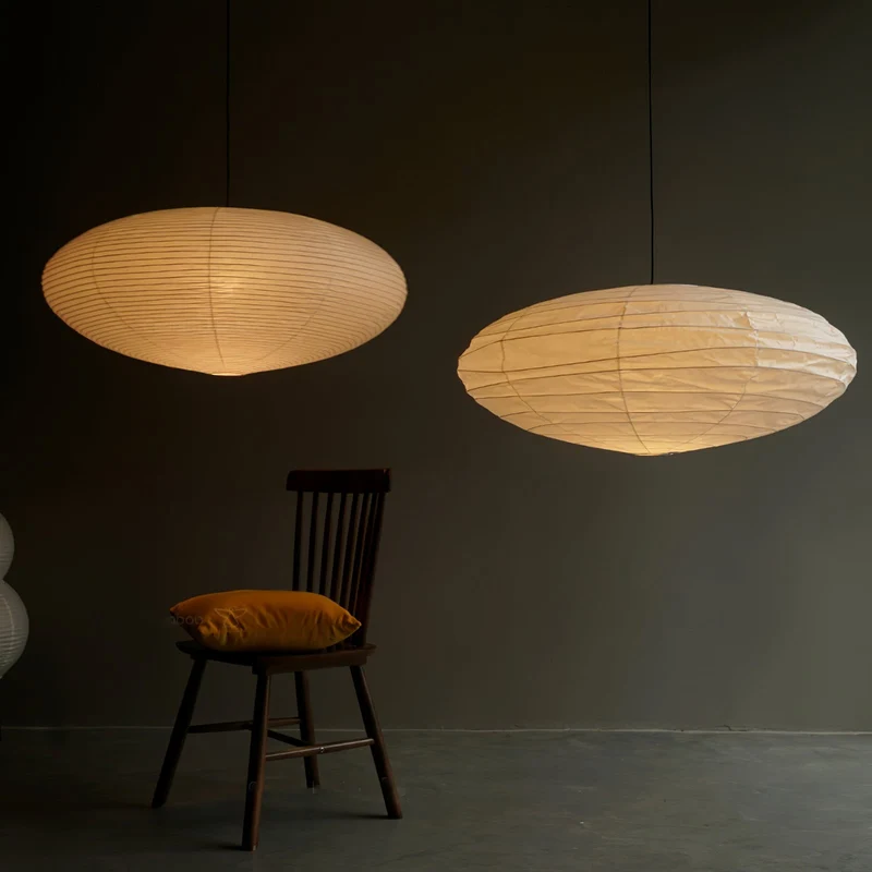 Handgemaakte Washi Papieren Hanglamp – Japans Design met E26/E27 Fitting – Zachte Verlichting voor Woonkamer, Slaapkamer & Eetkamer – Met Montagehaakjes | Sansoti