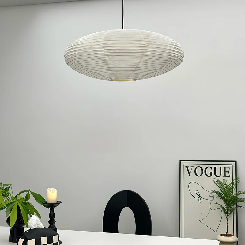 Handgemaakte Washi Papieren Hanglamp – Japans Design met E26/E27 Fitting – Zachte Verlichting voor Woonkamer, Slaapkamer & Eetkamer – Met Montagehaakjes | Sansoti