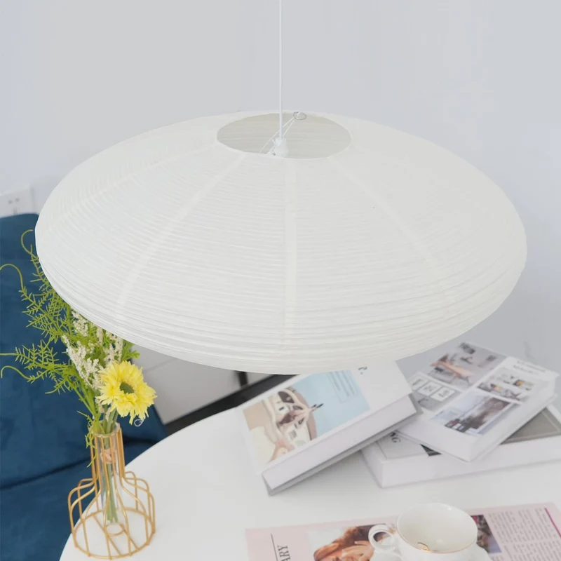 Handgemaakte Washi Papieren Hanglamp – Japans Design met E26/E27 Fitting – Zachte Verlichting voor Woonkamer, Slaapkamer & Eetkamer – Met Montagehaakjes | Sansoti
