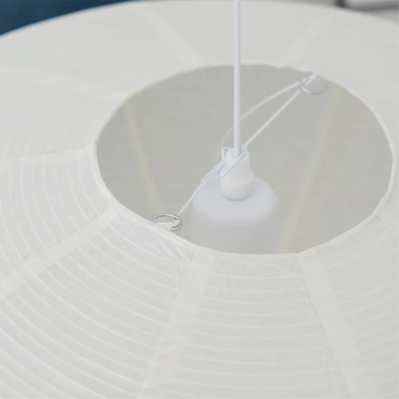 Handgemaakte Washi Papieren Hanglamp – Japans Design met E26/E27 Fitting – Zachte Verlichting voor Woonkamer, Slaapkamer & Eetkamer – Met Montagehaakjes | Sansoti