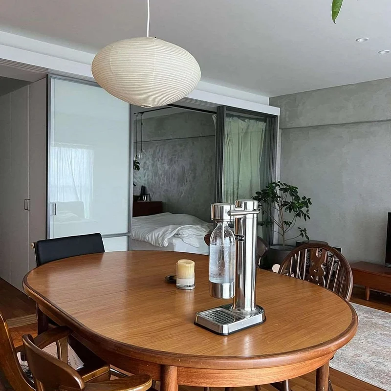 Handgemaakte Washi Papieren Hanglamp – Japans Design met E26/E27 Fitting – Zachte Verlichting voor Woonkamer, Slaapkamer & Eetkamer – Met Montagehaakjes | Sansoti