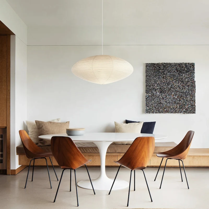 Handgemaakte Washi Papieren Hanglamp – Japans Design met E26/E27 Fitting – Zachte Verlichting voor Woonkamer, Slaapkamer & Eetkamer – Met Montagehaakjes | Sansoti