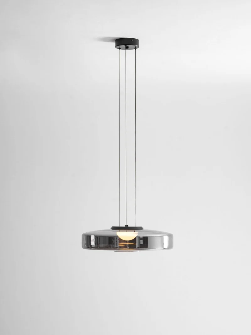 Gelaagde Glazen Hanglamp met Meerdere Schijven 1-2-3 Lagen Dimbare Plafondlamp voor Eetkamer Woonkamer Keuken Scandinavisch Design | Sansoti