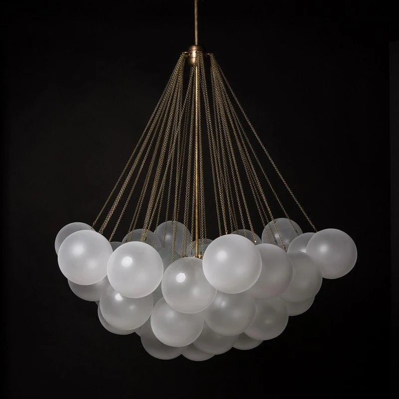 Handbewerkte Glazen Bollenkandelaar met Natuurlijke Lichtverstrooiing – Elegante 19th-Century Glastechniek voor Warme Sfeer | Sansoti