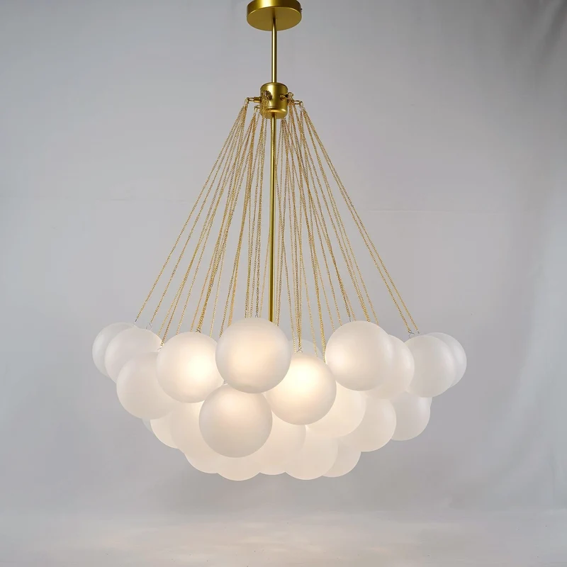 Handbewerkte Glazen Bollenkandelaar met Natuurlijke Lichtverstrooiing – Elegante 19th-Century Glastechniek voor Warme Sfeer | Sansoti