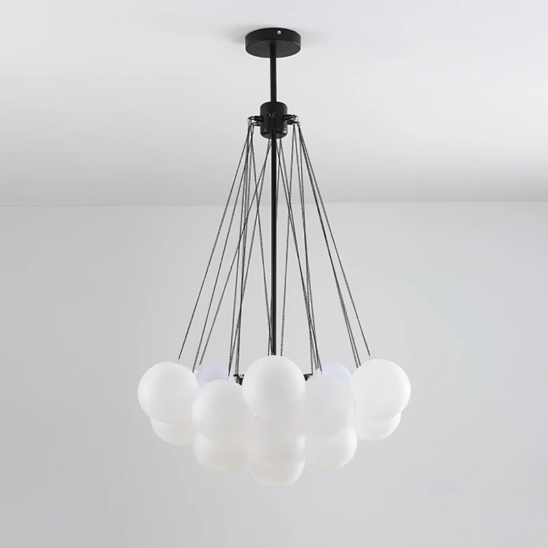 Handbewerkte Glazen Bollenkandelaar met Natuurlijke Lichtverstrooiing – Elegante 19th-Century Glastechniek voor Warme Sfeer | Sansoti