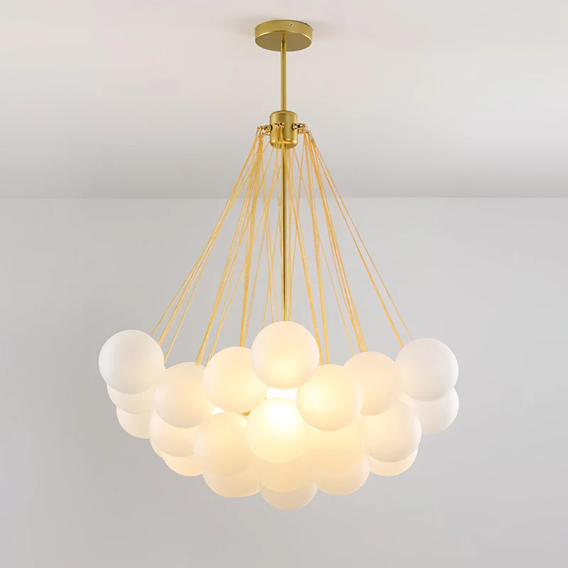 Handbewerkte Glazen Bollenkandelaar met Natuurlijke Lichtverstrooiing – Elegante 19th-Century Glastechniek voor Warme Sfeer | Sansoti