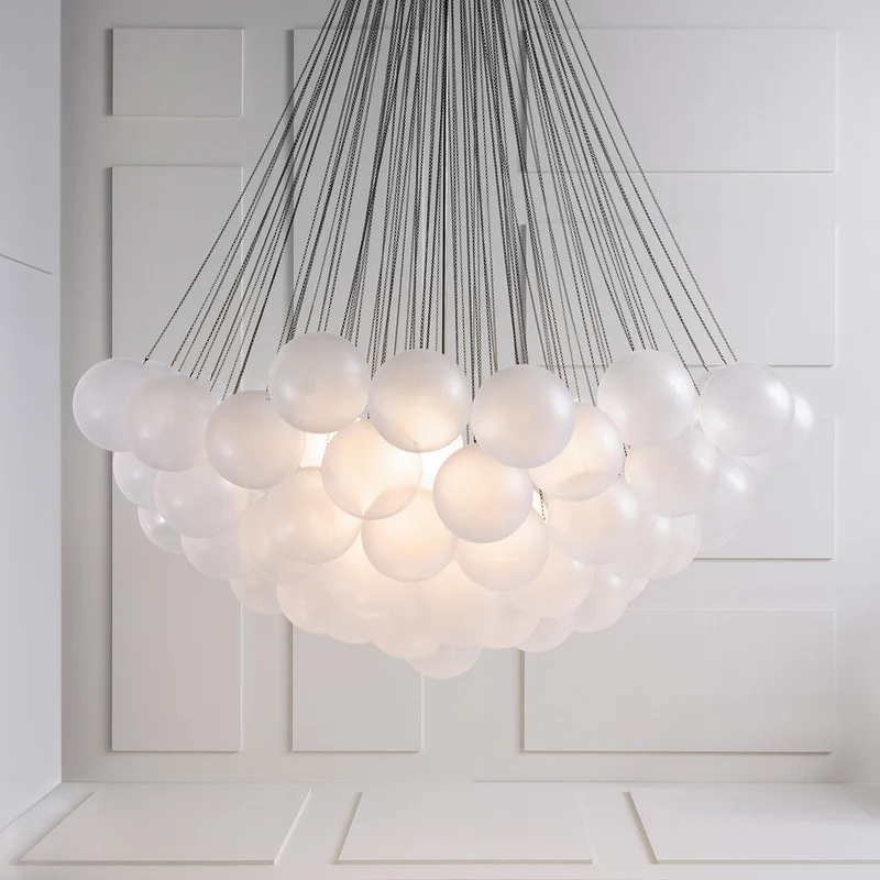 Handbewerkte Glazen Bollenkandelaar met Natuurlijke Lichtverstrooiing – Elegante 19th-Century Glastechniek voor Warme Sfeer | Sansoti