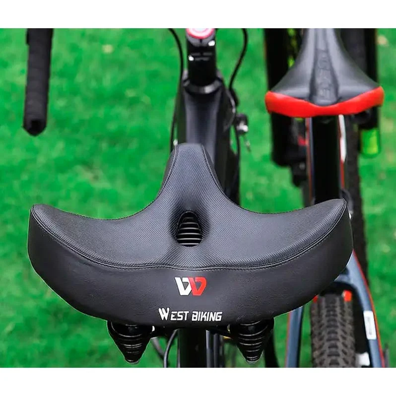 Ergonomisch Fietszadel Breed Ademend 23cm Gel Vulling Comfortabel Rijden Lange Tochten Universeel Pasvorm | Sansoti