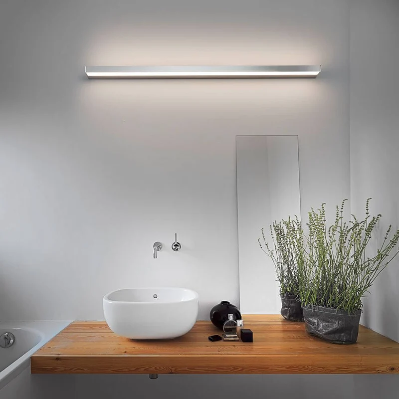 LED Wandlampe Slate 90cm IP44 Chrom