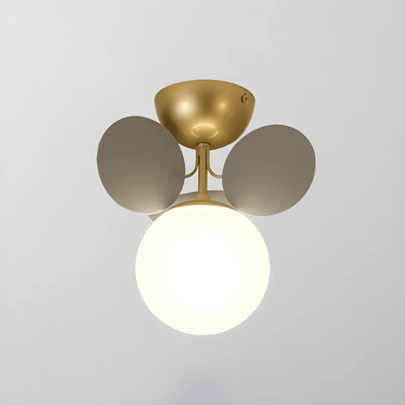 Ronde Plafondlamp met Acryl Bladeren – Macaron Pastelkleuren – 1, 4, 6 of 8 Lichtpunten – G9 Fitting – Scandinavisch Design voor Kinderkamer, Woonkamer en Kantoor | Sansoti