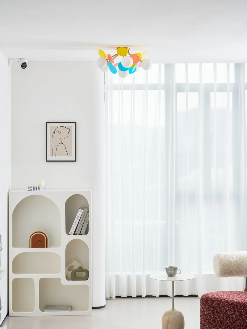 Ronde Plafondlamp met Acryl Bladeren – Macaron Pastelkleuren – 1, 4, 6 of 8 Lichtpunten – G9 Fitting – Scandinavisch Design voor Kinderkamer, Woonkamer en Kantoor | Sansoti