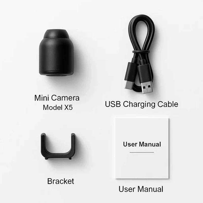 Mini Draadloze Beveiligingscamera met Audio 1080P Nachtzicht WiFi Bewakingscamera Indoor voor Thuisbeveiliging Bewegingsdetectie Mobiele App | Sansoti
