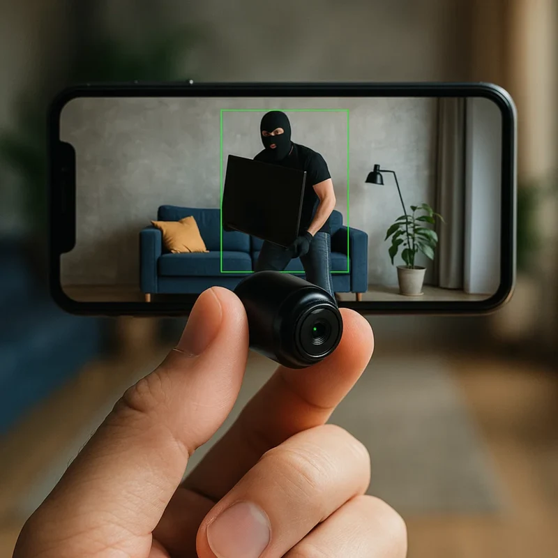 Mini Draadloze Beveiligingscamera met Audio 1080P Nachtzicht WiFi Bewakingscamera Indoor voor Thuisbeveiliging Bewegingsdetectie Mobiele App | Sansoti