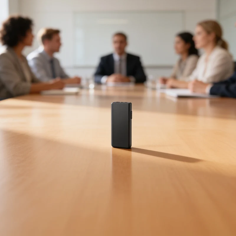 Compacte Spraakrecorder met Geluidsactivatie – Klein 16GB Dictafoon met 50 Uur Batterij en Ruisonderdrukking voor Vergaderingen, Interviews en Notities | Sansoti