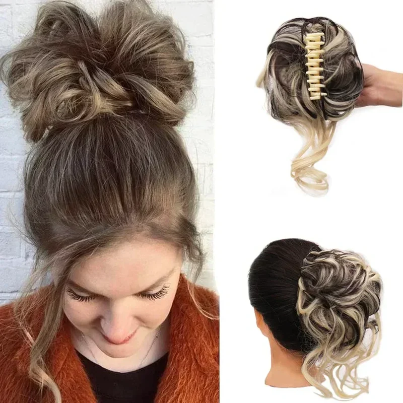 Clip-In Hair Bun met Krullen – Vollere Knot in Seconden zonder Styling | Sansoti