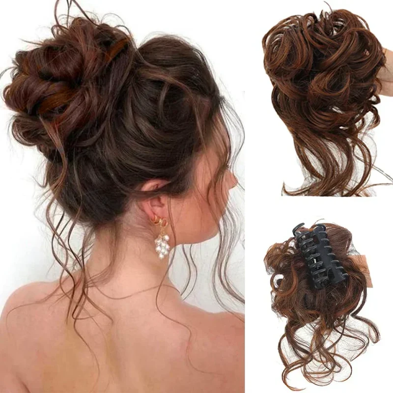 Clip-In Hair Bun met Krullen – Vollere Knot in Seconden zonder Styling | Sansoti