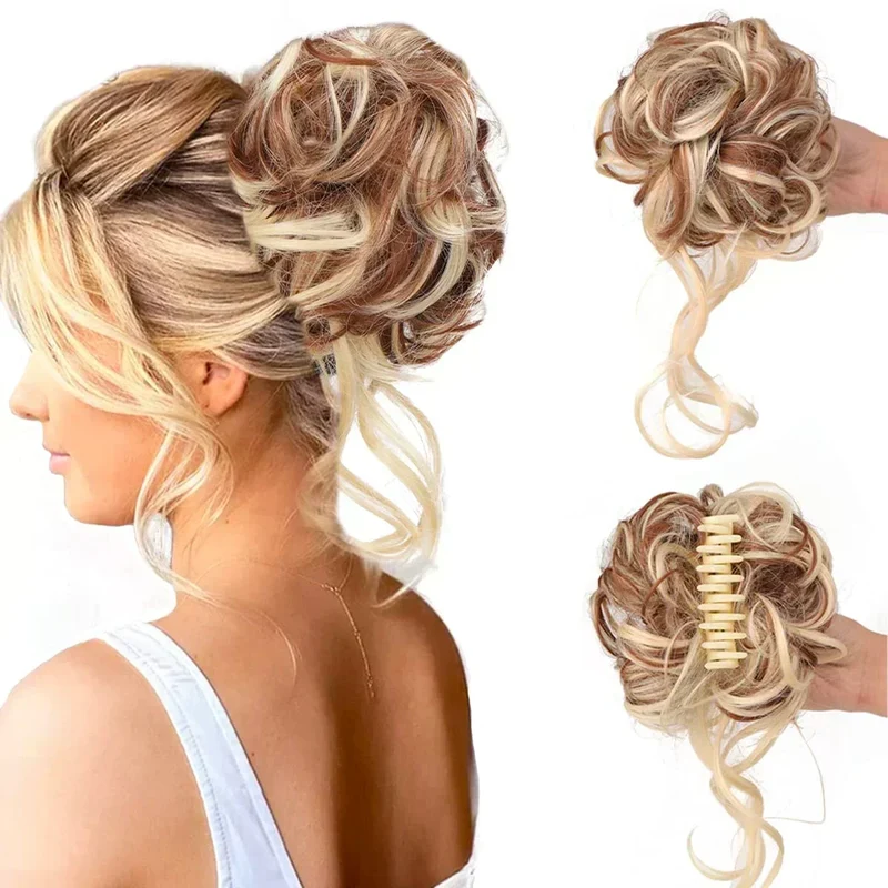 Clip-In Hair Bun met Krullen – Vollere Knot in Seconden zonder Styling | Sansoti