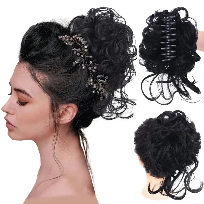 Clip-In Hair Bun met Krullen – Vollere Knot in Seconden zonder Styling | Sansoti