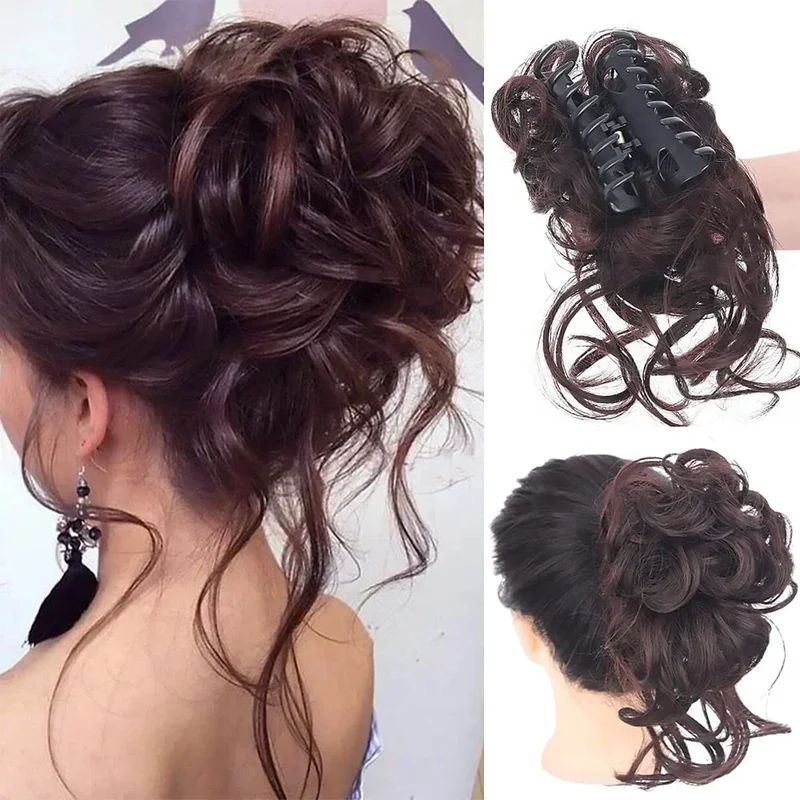 Clip-In Hair Bun met Krullen – Vollere Knot in Seconden zonder Styling | Sansoti