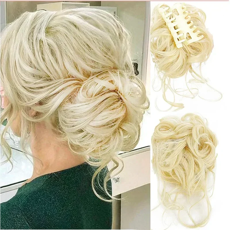 Clip-In Hair Bun met Krullen – Vollere Knot in Seconden zonder Styling | Sansoti