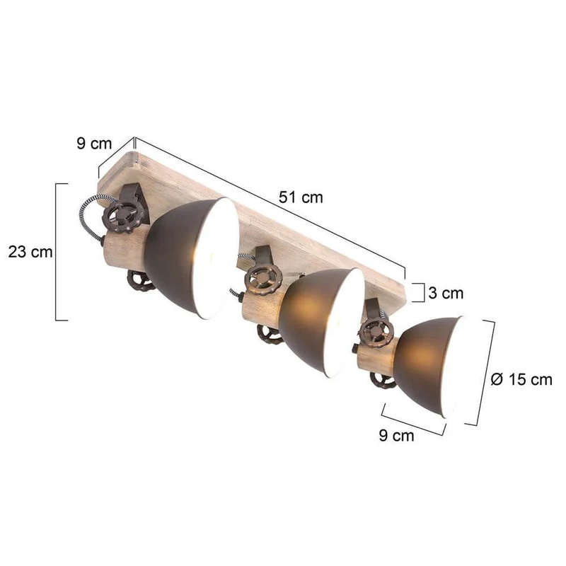 Industrie-Deckenleuchte Gearwood