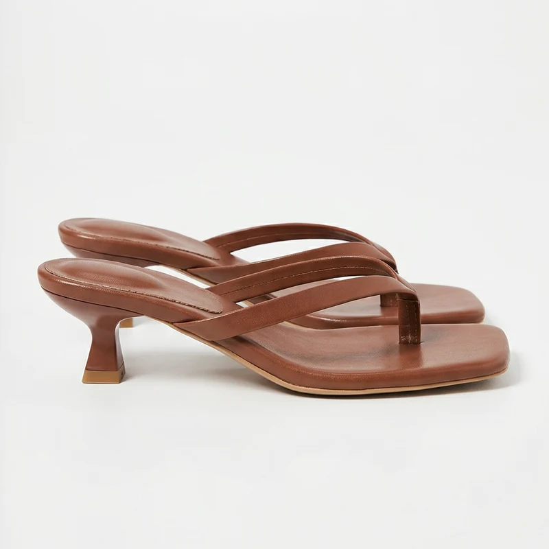 Damessandalen Lage Hak Open Teen Zomer Comfortabel Elegant Casual Chic Bandjes Vrouwenschoenen Strand | Sansoti