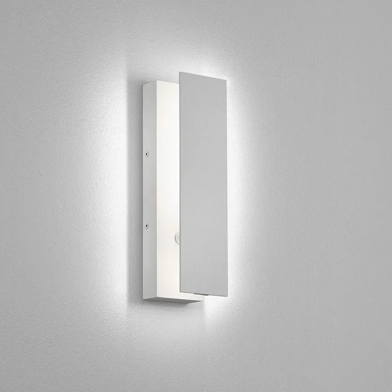 LED Wandleuchte Dex Weiß, Alu-Poliert