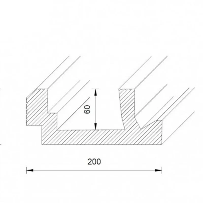 Dekor-Profil L Stuckleiste 1,2 m indirekt Wand oder Decke