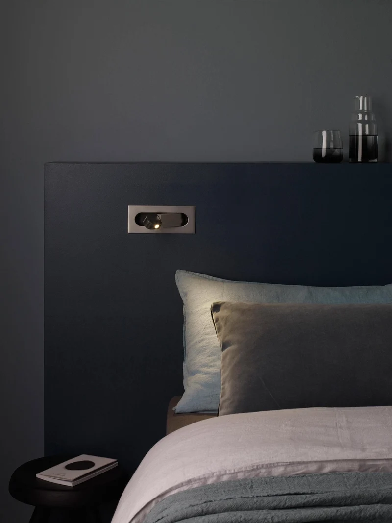 LED wandlamp met verborgen schakelaar – druk in, druk uit – verstelbare kop voor leeslicht naast bed | Sansoti