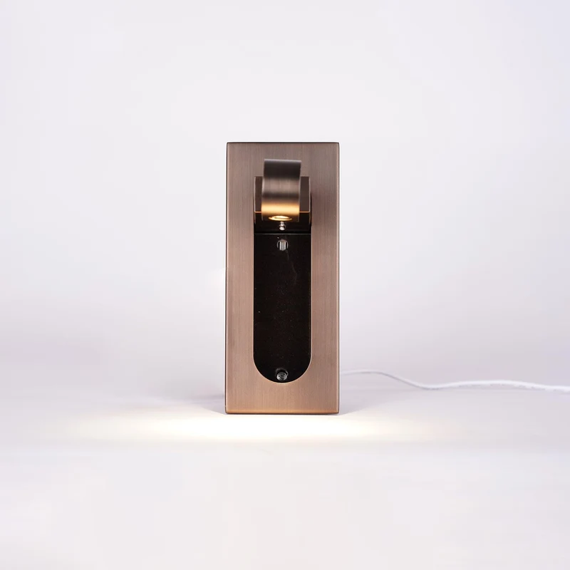 LED wandlamp met verborgen schakelaar – druk in, druk uit – verstelbare kop voor leeslicht naast bed | Sansoti