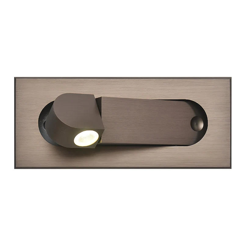 LED wandlamp met verborgen schakelaar – druk in, druk uit – verstelbare kop voor leeslicht naast bed | Sansoti