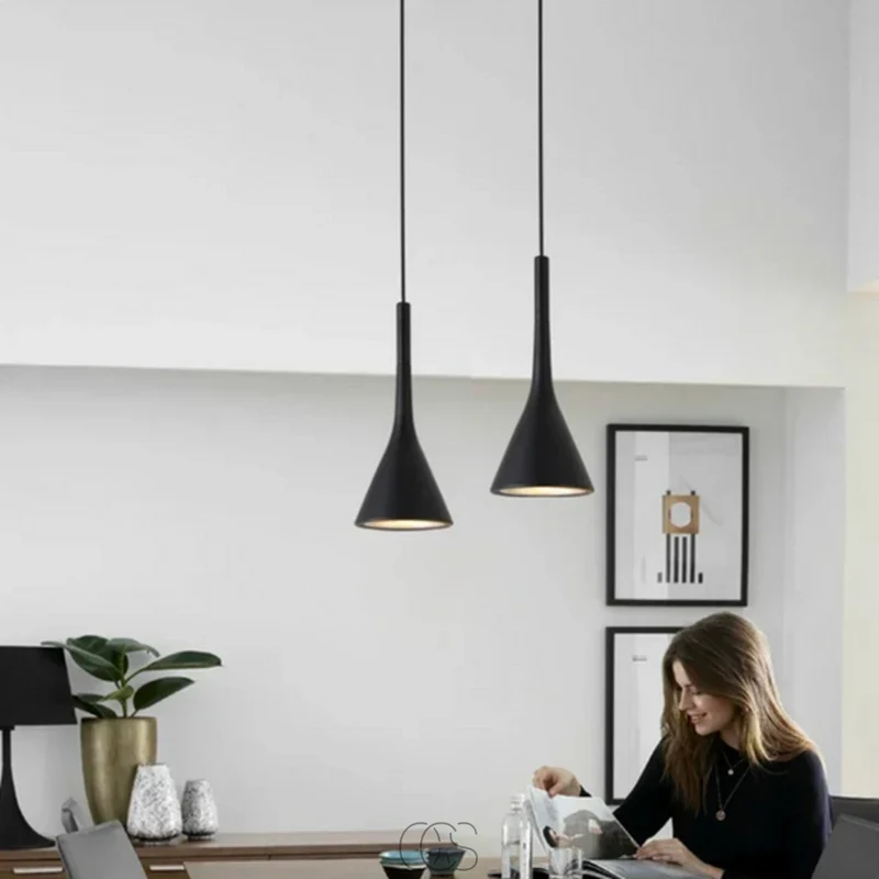 Scandinavische Hanglamp Metaal E27 Verstelbaar Snoer Warm Licht Woonkamer Slaapkamer Stijlvol Design | Sansoti