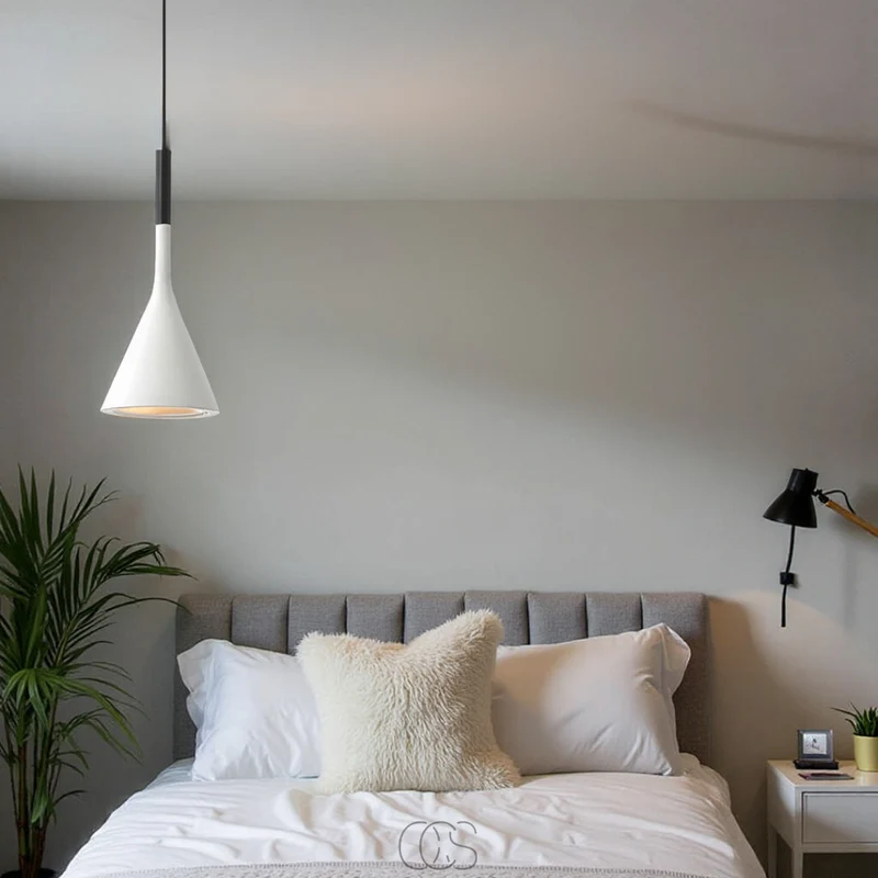 Scandinavische Hanglamp Metaal E27 Verstelbaar Snoer Warm Licht Woonkamer Slaapkamer Stijlvol Design | Sansoti