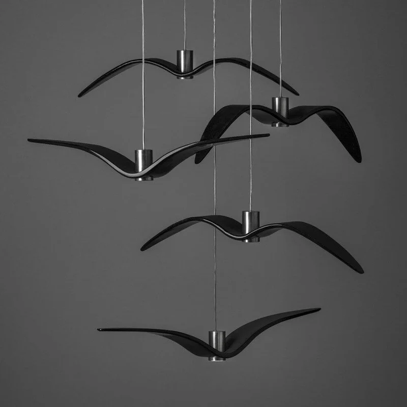 Brokis Hängeleuchte Night Birds senkrechte Flügel 61cm