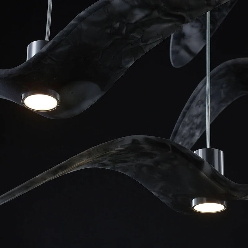 Brokis Hängeleuchte Night Birds waagrechte Flügel 78cm