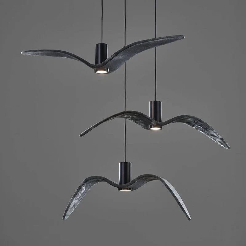 Brokis Hängeleuchte Night Birds waagrechte Flügel 78cm