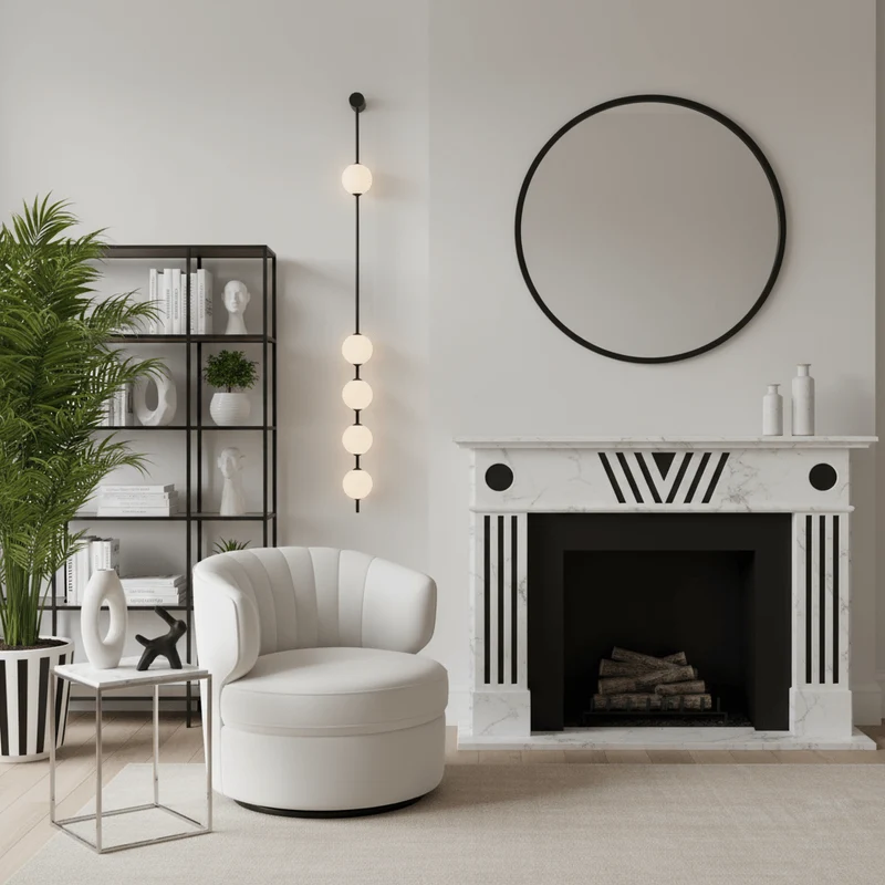 Verticale Glazen Wandlamp met Messing - Design Verlichting voor Gang & Entree | Sansoti